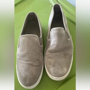 Tory Burch Grey Women's Size 9 Suede Slip-On Sneakers